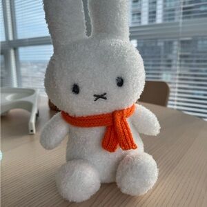 Miffy Plushie with Orange Scarf